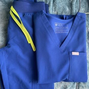 Figs Electric Blue Scrubs